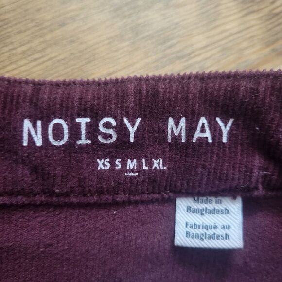 Noisy May Maroon Corduroy Mini Skirt - Picture 4 of 10